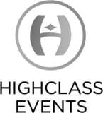Highclass Events formal logo lockup